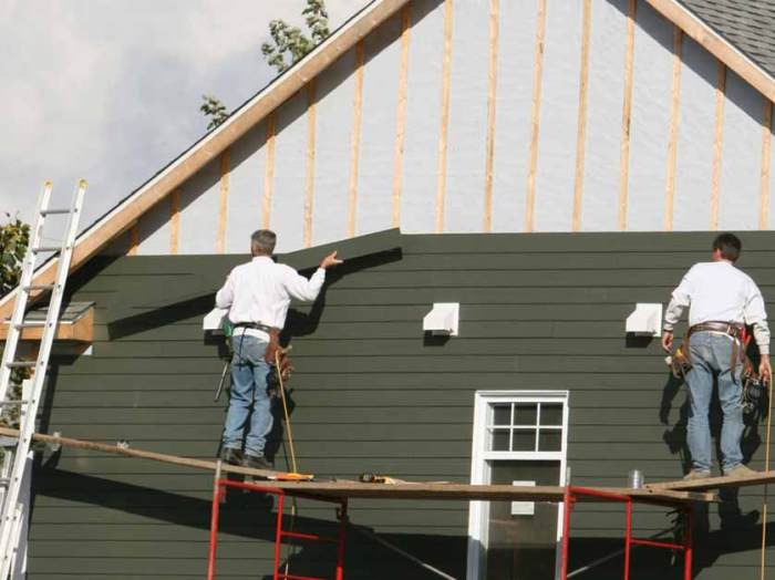 Hardboard siding action class