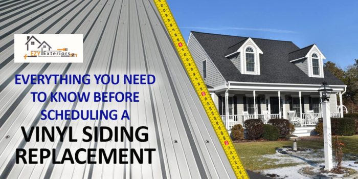 Replace vinyl siding with hardie plank
