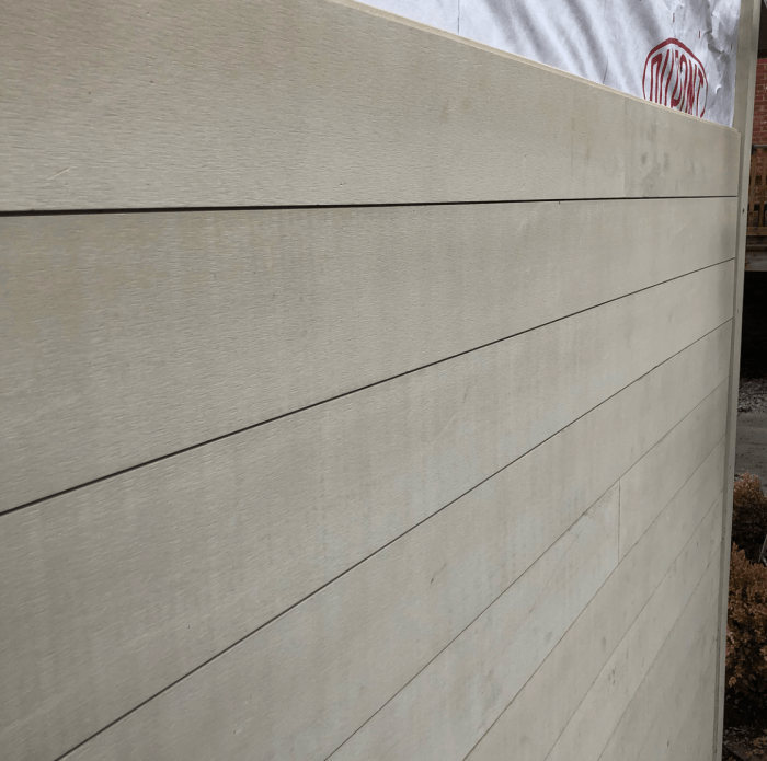 Composite shiplap exterior siding