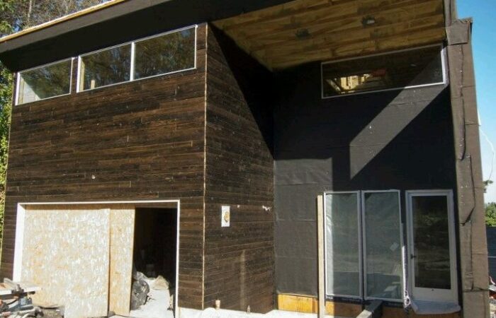 Shou sugi ban cedar siding
