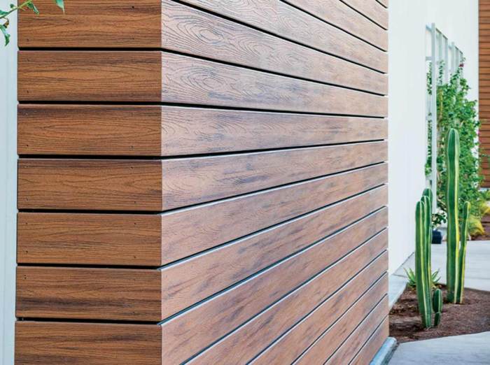 Composite shiplap exterior siding